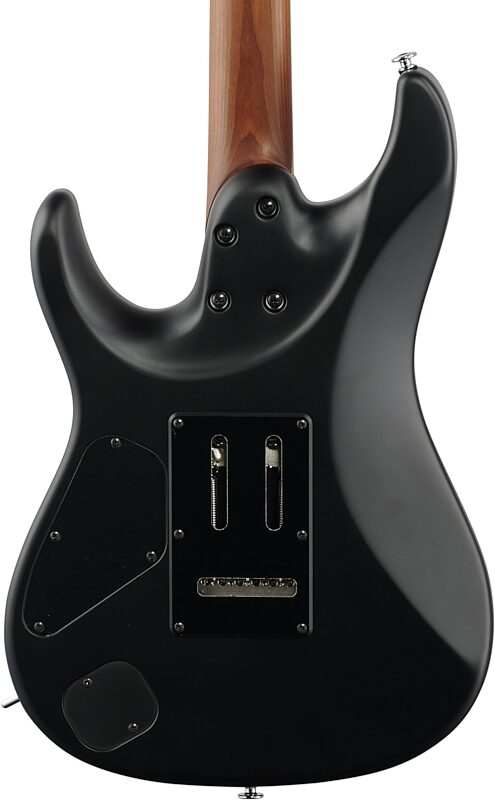 Ibanez Prestige AZ2402 Electric Guitar (with Case), Black Flat, Body Straight Back