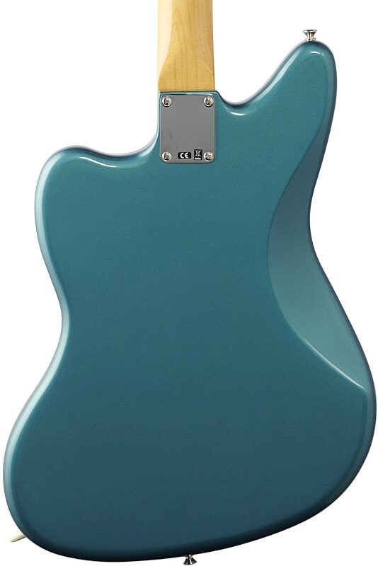 Fender Vintera '60s Jaguar Electric Guitar, Pau Ferro Fingerboard (with Gig Bag), Ocean Turquoise, Body Straight Back