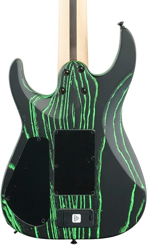Jackson Pro Dinky DK2 Mod Ash FR7 Electric Guitar, 7-String, Bake Green, Body Straight Back