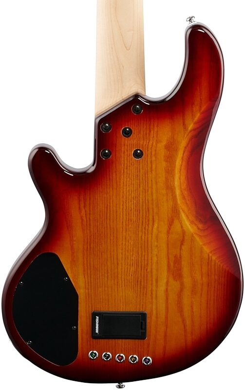 Lakland Skyline 55-02 Deluxe Maple Neck Bass Guitar, Honey Sunburst, Body Straight Back