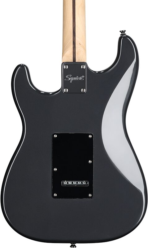 Squier Affinity Strat HSS Electric Guitar Pack, Maple Fingerboard, Charcoal Frost Metallic, Body Straight Back