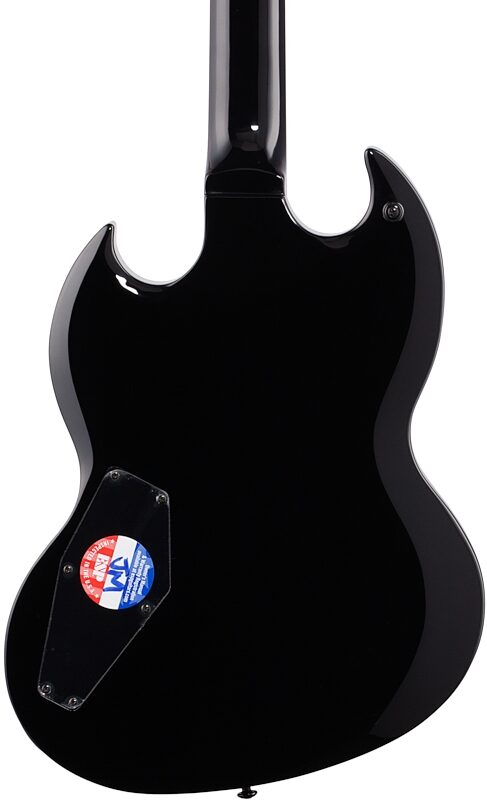 ESP LTD Viper 201B Electric Baritone Guitar, Black, Body Straight Back