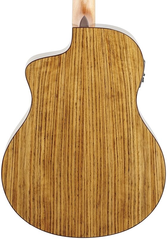 Washburn Bella Tono Vite S9V Acoustic-Electric Guitar, Charcoal Burst, Body Straight Back