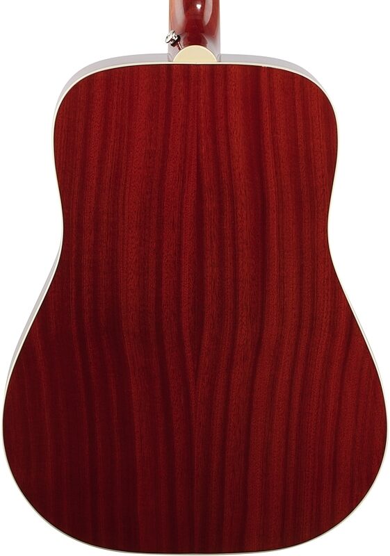 Epiphone Hummingbird Studio Acoustic-Electric Guitar, Faded Cherry, Body Straight Back