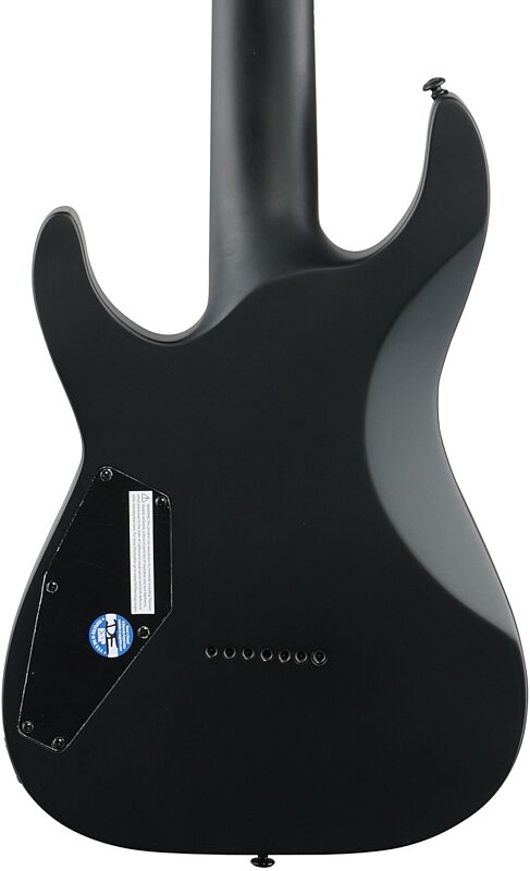 ESP LTD M-7HT Baritone Electric Guitar, Black Metal, Body Straight Back