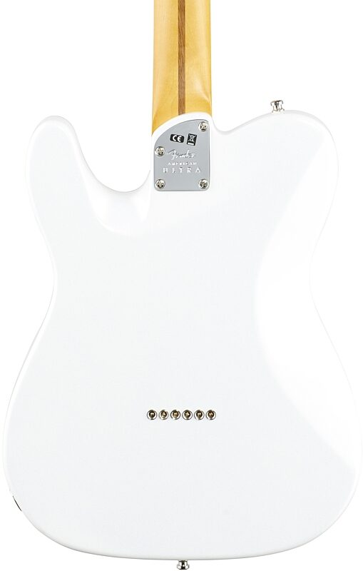 Fender American Ultra Telecaster Electric Guitar, Rosewood Fingerboard (with Case), Arctic Pearl, Body Straight Back