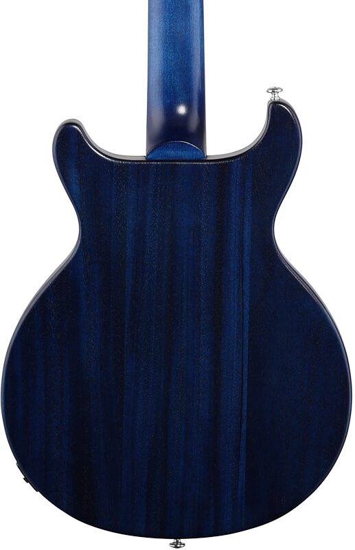 Gibson Les Paul Junior Tribute DC Electric Bass (with Gig Bag), Blue Stain, Body Straight Back