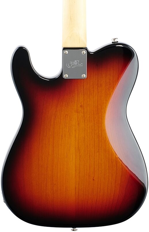 G&L Fullerton Deluxe ASAT Special Electric Guitar (with Bag), 3-Tone Sunburst, Body Straight Back