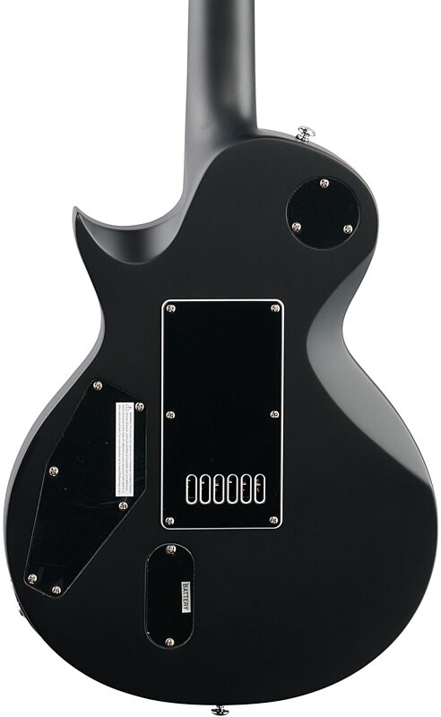 ESP LTD EC-1000 EverTune BB Electric Guitar, Black Satin, Body Straight Back