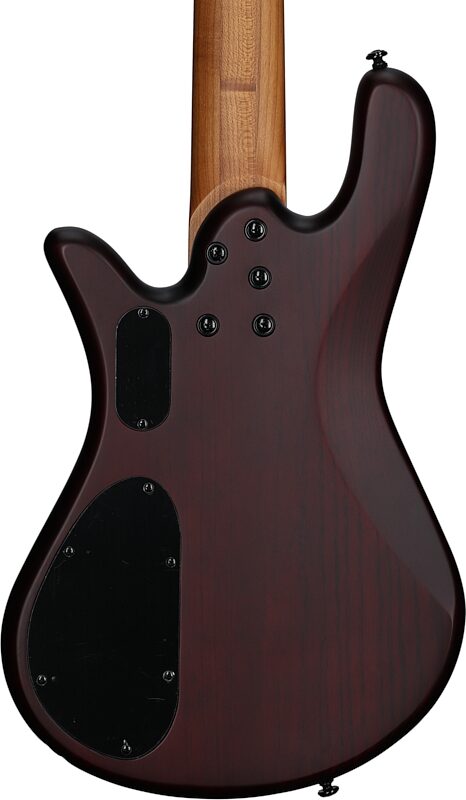 Spector NS Pulse II Electric Bass, 5-String (with Gig Bag), Black Cherry Matte, Body Straight Back