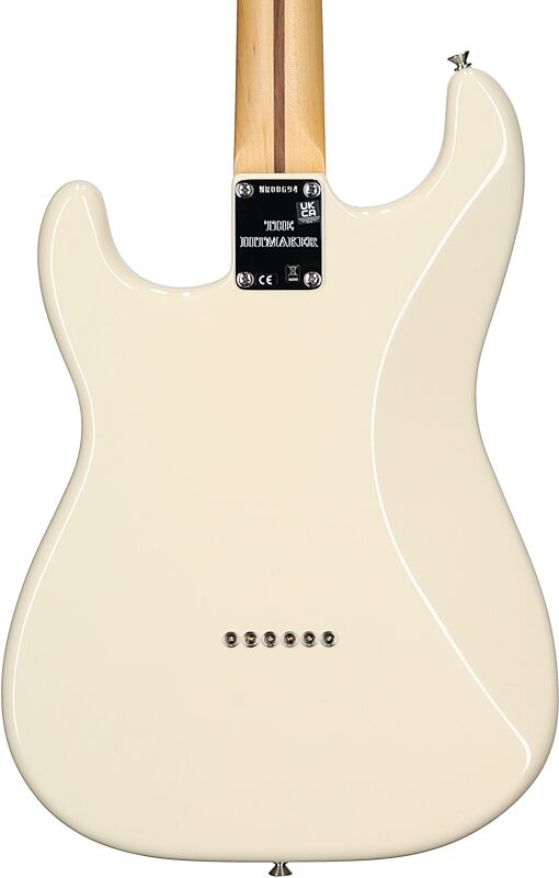 Fender Nile Rodgers Hitmaker Stratocaster Electric Guitar, with Maple Fingerboard (with Case), Olympic White, Body Straight Back