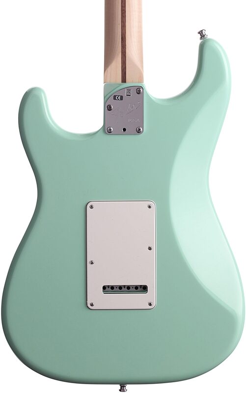 Fender Jeff Beck Stratocaster Electric Guitar (with Case), Surf Green, Body Straight Back
