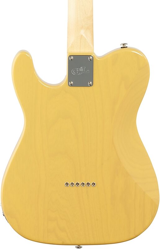 G&L Fullerton Deluxe ASAT Classic Electric Guitar (with Gig Bag), Butterscotch, Body Straight Back