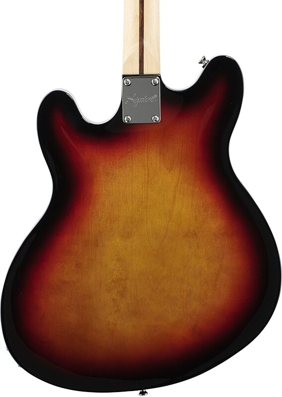 Squier Affinity Starcaster Electric Guitar, Maple Fingerboard, 3-Color Sunburst, Body Straight Back