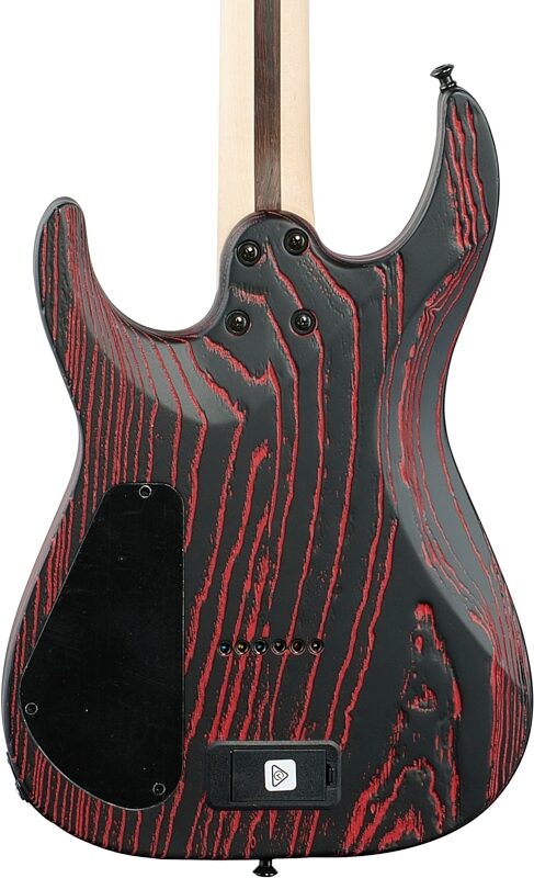 Jackson Pro Dinky DK2 Modern Ash HT6 Electric Guitar, Baked Red, Body Straight Back
