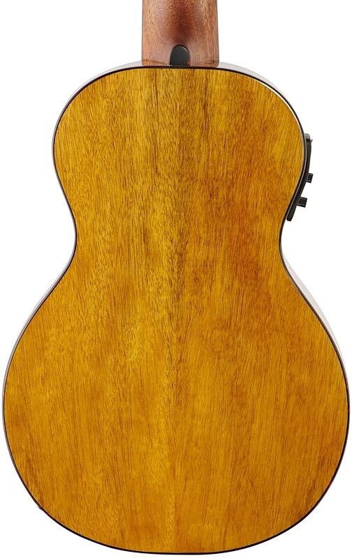 Breedlove ECO Luau Exotic S Concert Acoustic-Electric Ukulele, Natural Shadow, Body Straight Back