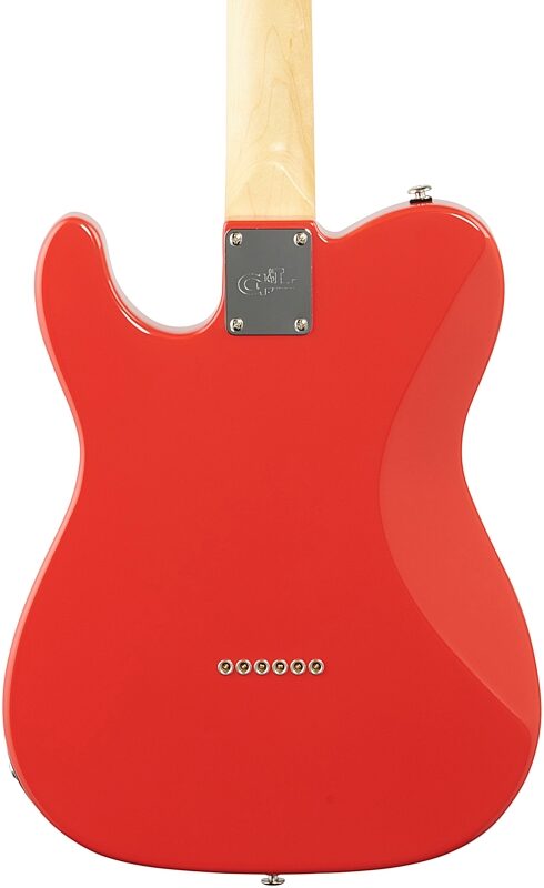 G&L Fullerton Deluxe ASAT Classic Electric Guitar (with Gig Bag), Fullerton Red, Body Straight Back