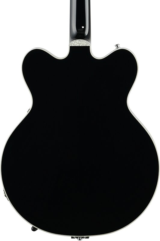 Gretsch G6636TSL Silver Falcon Center Block Electric Guitar (with Case), Black, Body Straight Back