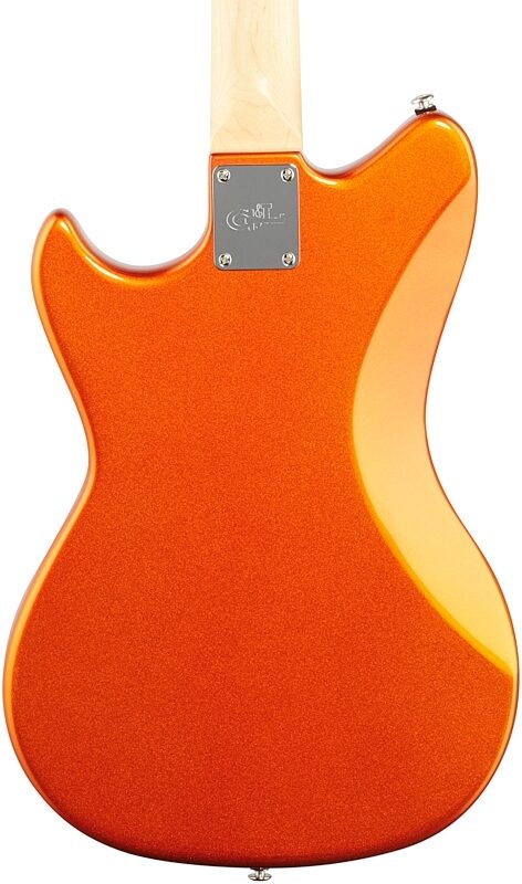 G&L Fullerton Deluxe Fallout Short Scale Electric Bass (with Gig Bag), Tangerine Metallic, Body Straight Back
