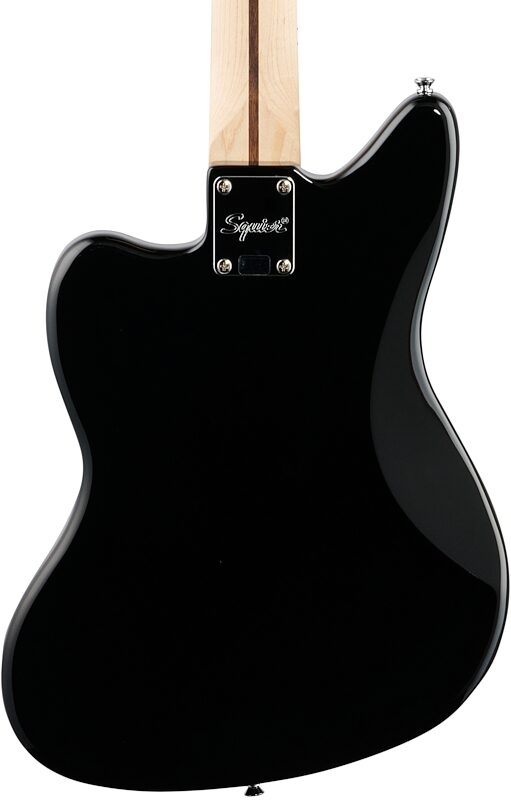 Squier Affinity Jaguar Bass H Electric Bass, Maple Fingerboard, Black, Body Straight Back