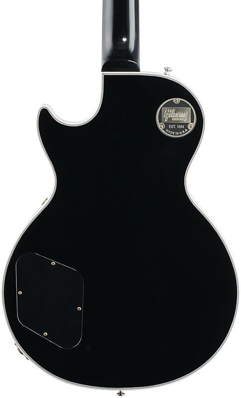 Gibson Exclusive Les Paul Custom VOS Electric Guitar, Bolivian Rosewood Fingerboard (with Case), Ebony, Body Straight Back