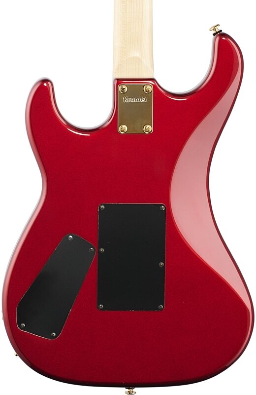 Kramer Jersey Star Electric Guitar, with Gold Floyd Rose, Candy Apple Red, Blemished, Body Straight Back