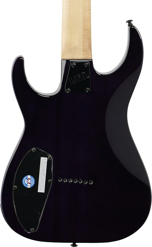 ESP LTD Brian Head Welch SH207 Electric Guitar, See-Thru Purple, Body Straight Back
