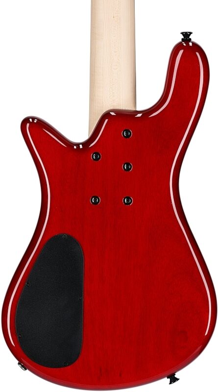 Spector Bantam 5 Medium-Scale Bass Guitar (with Bag), Black Cherry Gloss, Body Straight Back