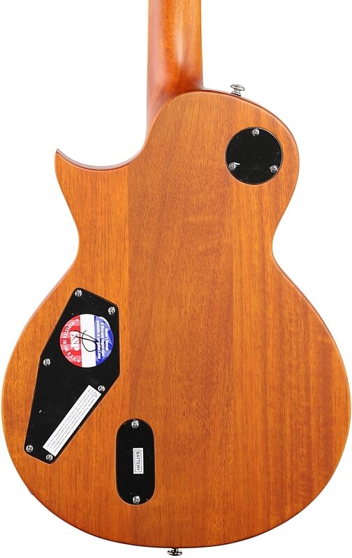 ESP LTD EC-1000T Fluence Electric Guitar, Honey Burst Satin, Body Straight Back