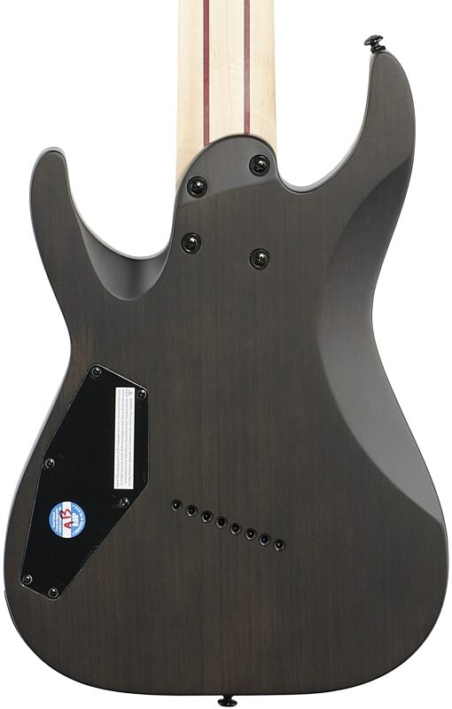 ESP LTD M-1008 Multi Scale Electric Guitar, 8-String, See-Thru Black Satin, Body Straight Back