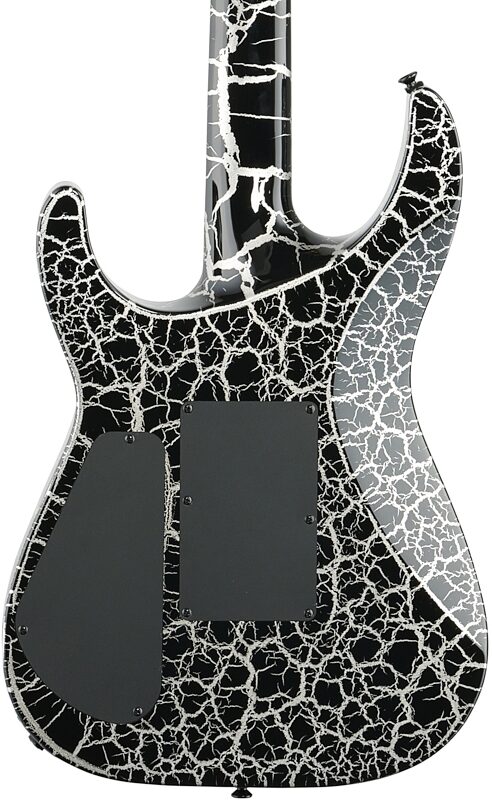 Jackson X Soloist SL3X DX Crackle Electric Guitar, Silver Crackle, Body Straight Back