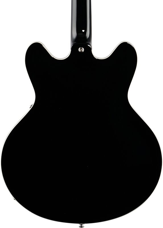 Vox Bobcat S66 Semi-Hollowbody Electric Guitar (with Case), Black, Body Straight Back