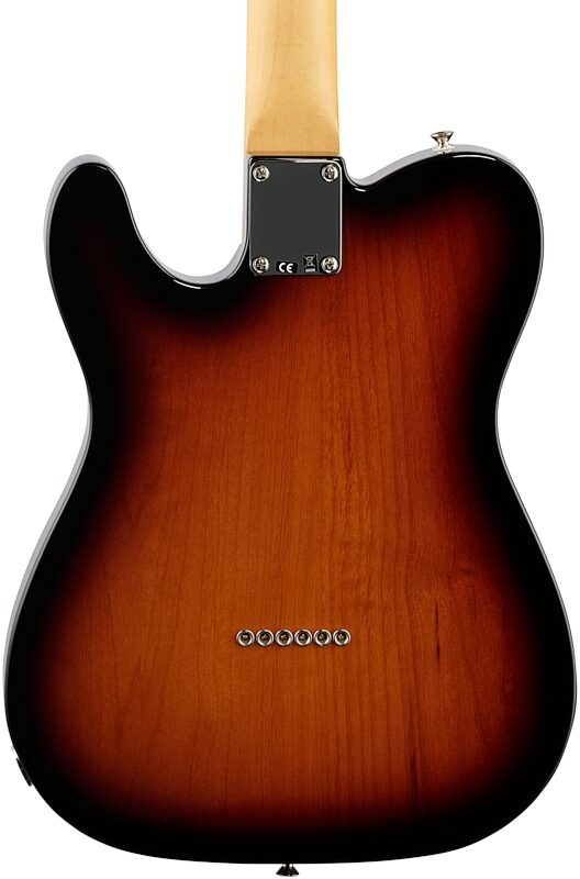 Fender Noventa Telecaster Electric Guitar (with Gig Bag), 2-Color Sunburst, Body Straight Back