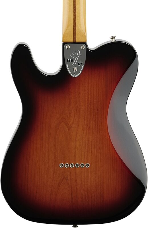 Fender Vintera '70s Telecaster Deluxe Electric Guitar, Maple Fingerboard (with Gig Bag), 3-Color Sunburst, Body Straight Back