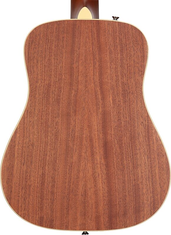 Fender Redondo Mini Acoustic Guitar (with Gig Bag), Sunburst, Body Straight Back