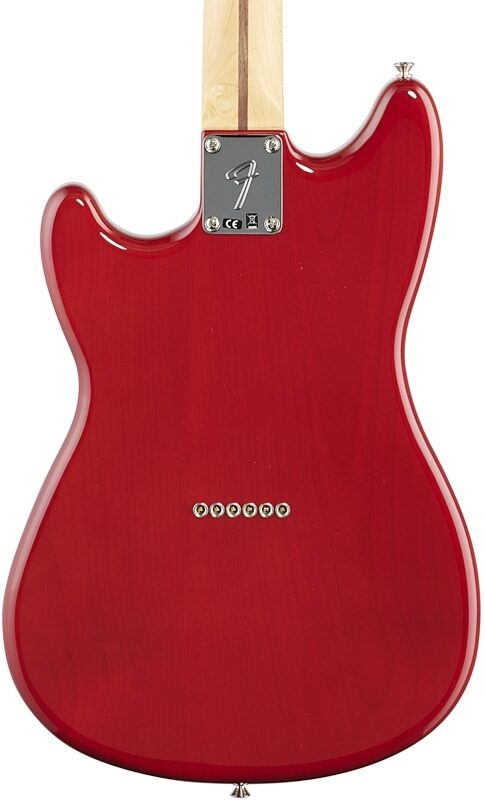 Fender Player Duo-Sonic HS Electric Guitar, Maple Fingerboard, Crimson Red Transparent, Body Straight Back