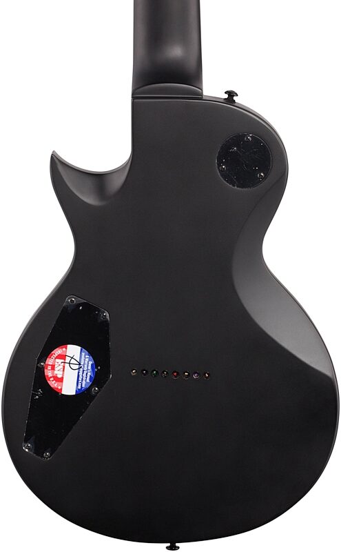 ESP LTD Eclipse EC-258 Electric Guitar, 8-String, Black Satin, Body Straight Back