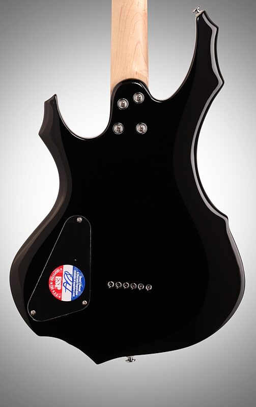 ESP LTD F10 10 Series Electric Guitar, Black, with Gig Bag, Body Straight Back