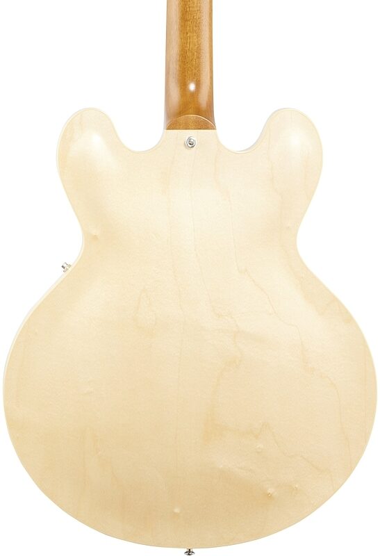 Gibson ES-335 Dot Satin Electric Guitar (with Case), Vintage Natural, Body Straight Back