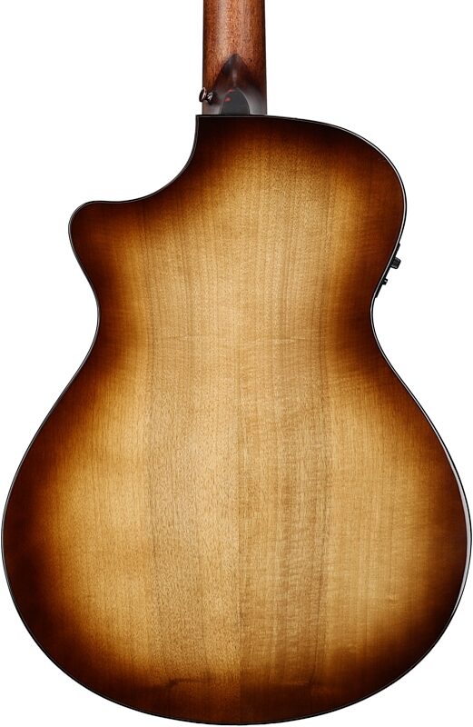 Breedlove ECO Pursuit Exotic S Concerto CE Acoustic-Electric Bass Guitar, Amber, Body Straight Back