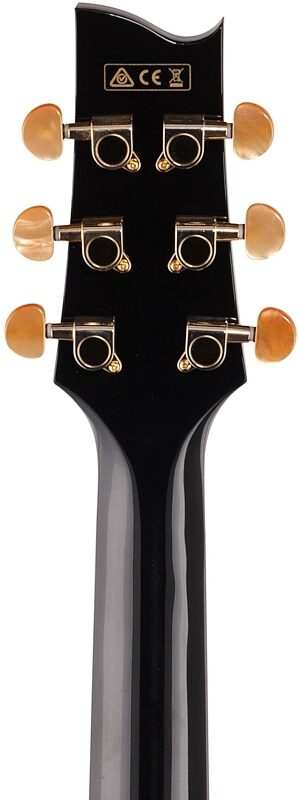 Ibanez EP5 Euphoria Steve Vai Signature Acoustic-Electric Guitar, Black Pearl, Headstock Straight Back