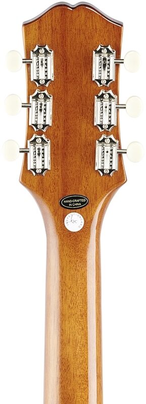 Epiphone Les Paul Junior Electric Guitar, Vintage Sunburst, Headstock Straight Back