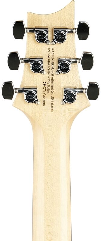 PRS Paul Reed Smith SE Custom 22 Semi-Hollow Electric Guitar, Santana Yellow, Headstock Straight Back