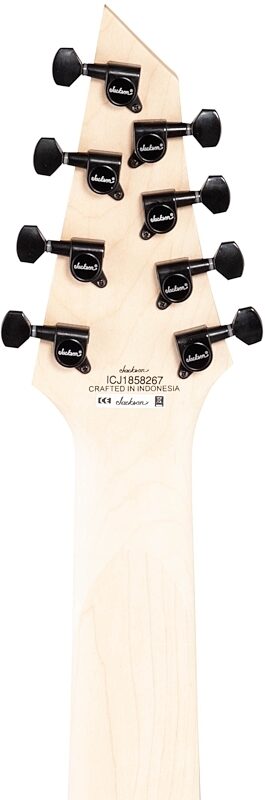 Jackson X Series Dinky DKAF8 MS Electric Guitar, 8-String, Black, Headstock Straight Back