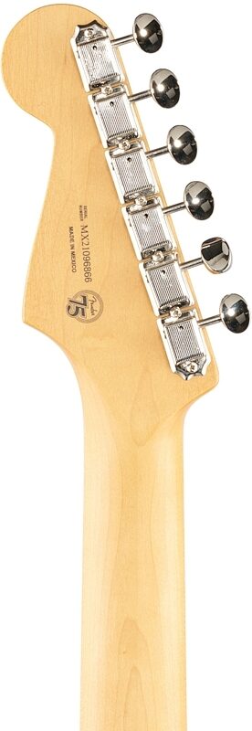 Fender Noventa Stratocaster Electric Guitar (with Gig Bag), Daphne Blue, Headstock Straight Back
