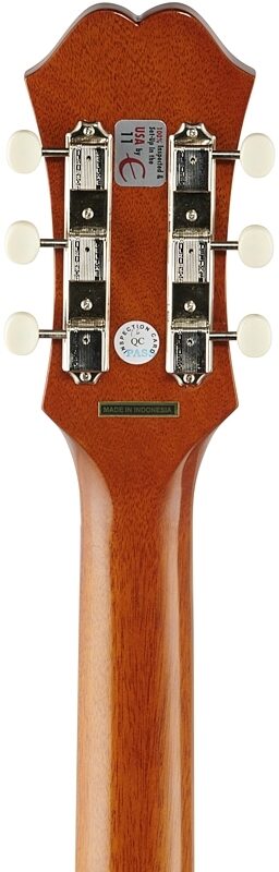 Epiphone Masterbilt Texan Acoustic-Electric Guitar, Antique Natural Aged Gloss, Blemished, Headstock Straight Back