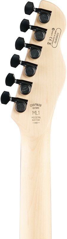 Chapman ML1 Modern Baritone Electric Guitar, Abyss, Headstock Straight Back