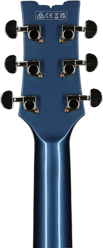 Ibanez Artcore Expressionist AMH90 Electric Guitar, Prussian Blue, Headstock Straight Back