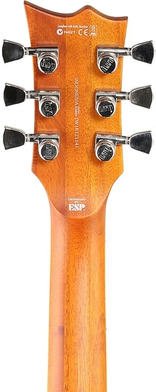 ESP LTD EC-1000T Fluence Electric Guitar, Honey Burst Satin, Headstock Straight Back