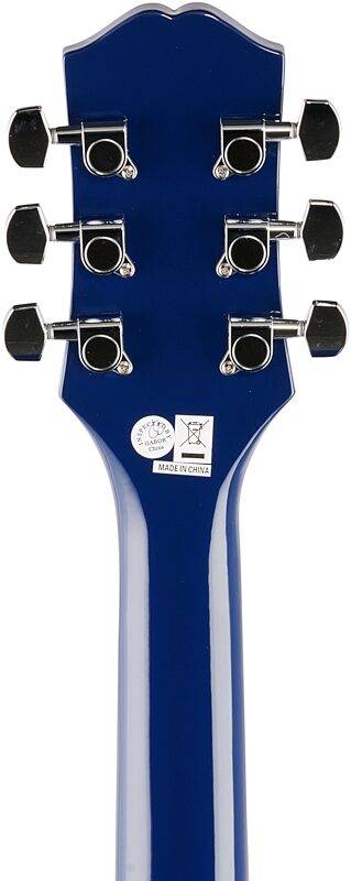 Epiphone Starling Acoustic Player Pack (with Gig Bag), Blue, Headstock Straight Back